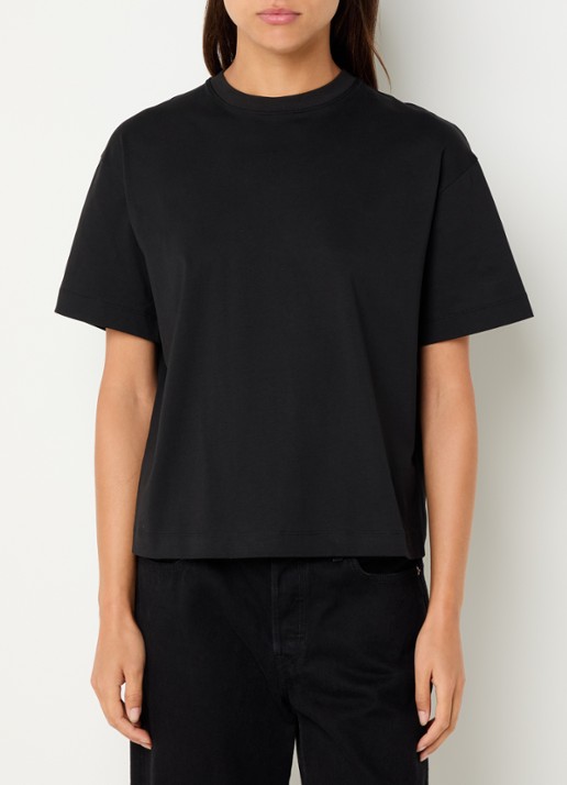 Levi's T-shirt met ronde hals - detail 2 zwart