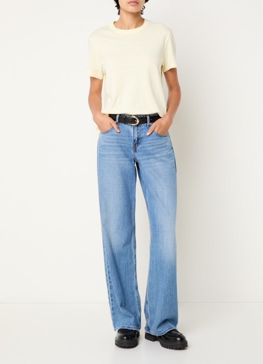 Levi's T-shirt met ronde hals - voorkant 4 lichtgeel