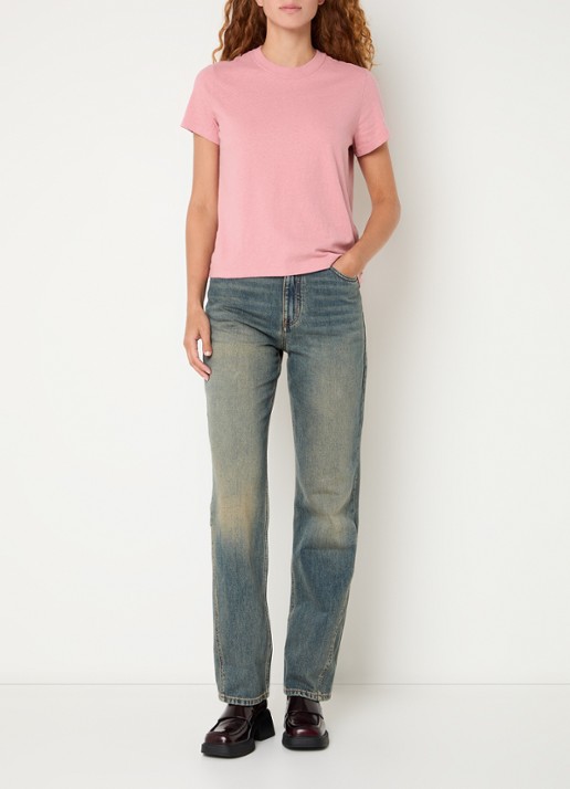 Levi's T-shirt met ronde hals - voorkant 2 roze