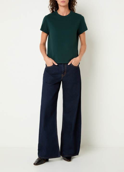 Levi's T-shirt met ronde hals - voorkant 4 groen
