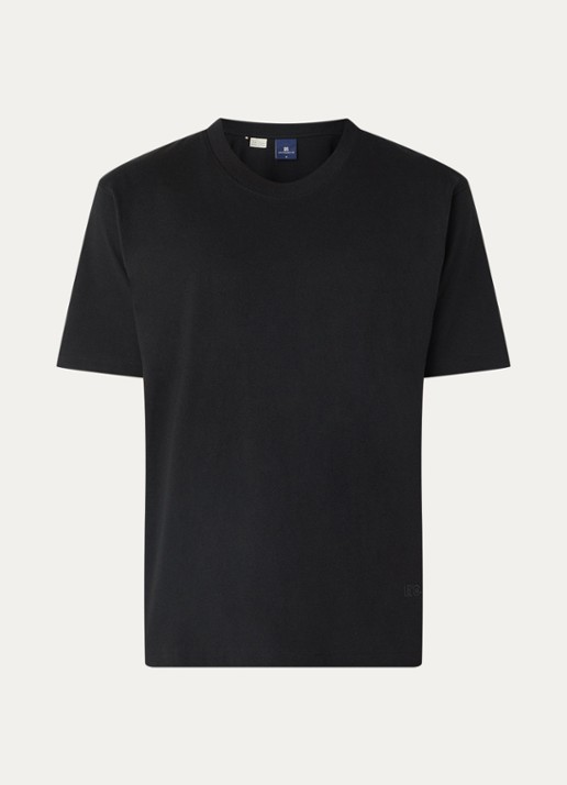 Levi's T-shirt met ronde hals - voorkant zwart