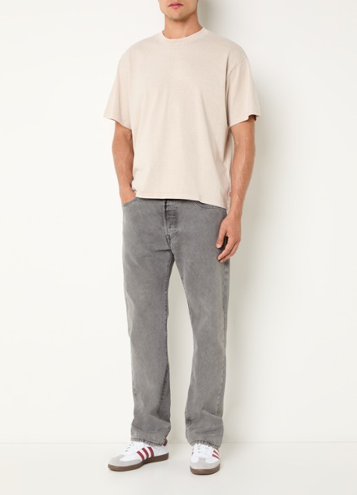 Levi's T-shirt met ronde hals - voorkant 3 beige