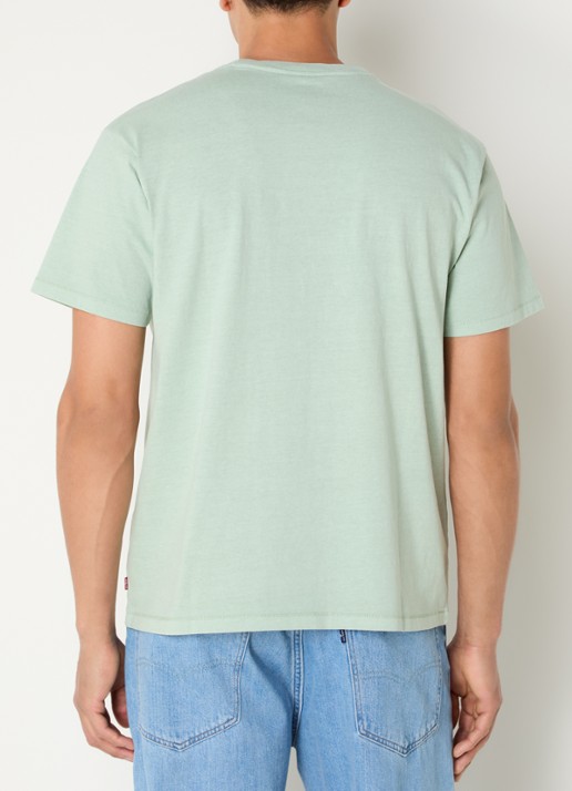Levi's T-shirt met ronde hals - achterkant 4 mint