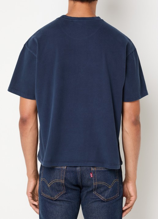 Levi's T-shirt met ronde hals - achterkant 3 donkerblauw
