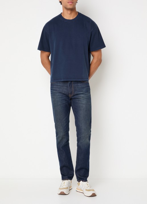 Levi's T-shirt met ronde hals - voorkant 2 donkerblauw