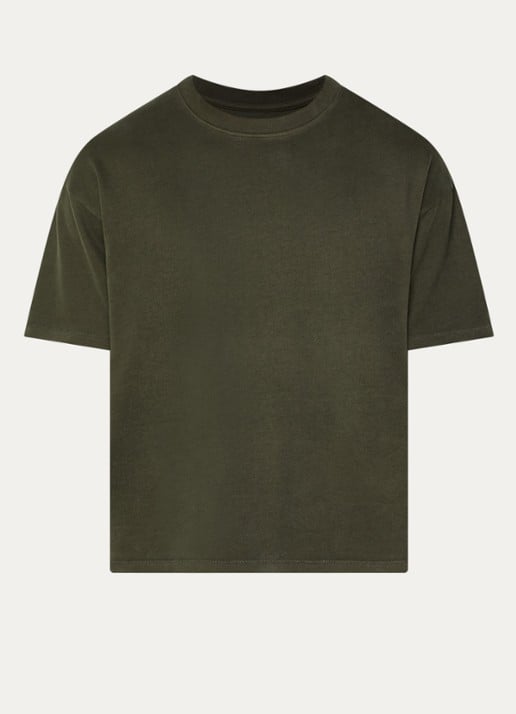 Levi's T-shirt met ronde hals - voorkant groen
