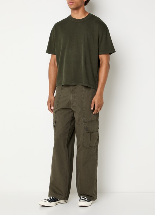 Levi's T-shirt met ronde hals - voorkant 2 groen