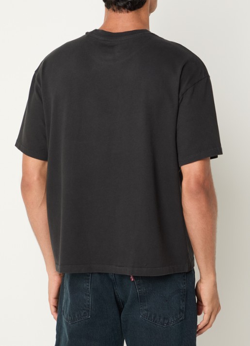 Levi's T-shirt met ronde hals - achterkant zwart
