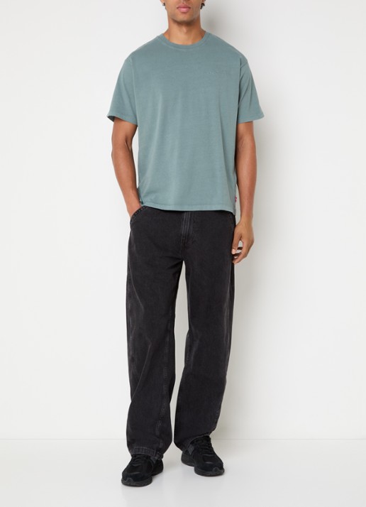 Levi's T-shirt met ronde hals - voorkant 2 olijfgroen