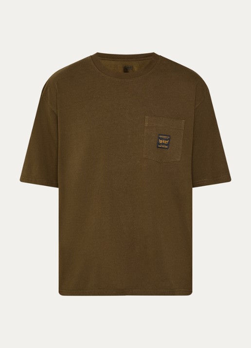 Levi's T-shirt met ronde hals - voorkant 2 bruin