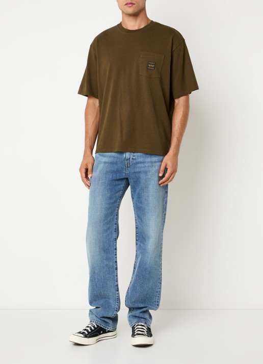 Levi's T-shirt met ronde hals - voorkant 3 bruin