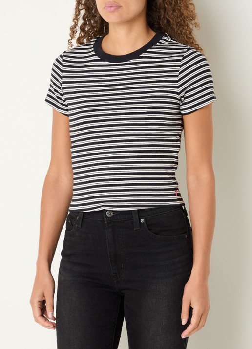 Levi's T-shirt met streepprint