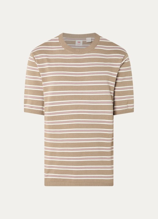 Levi's T-shirt met streepprint