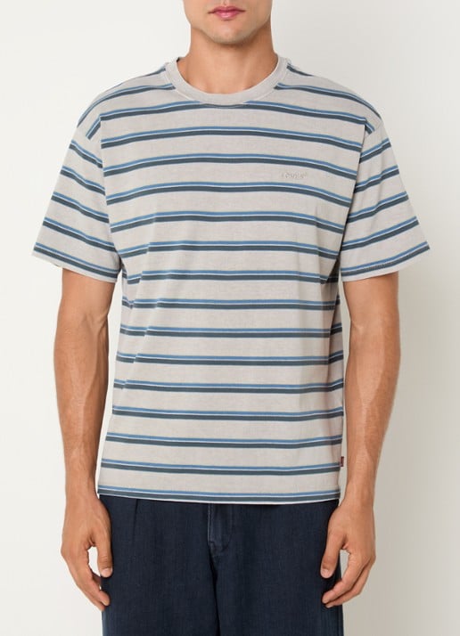 Levi's T-shirt met streepprint
