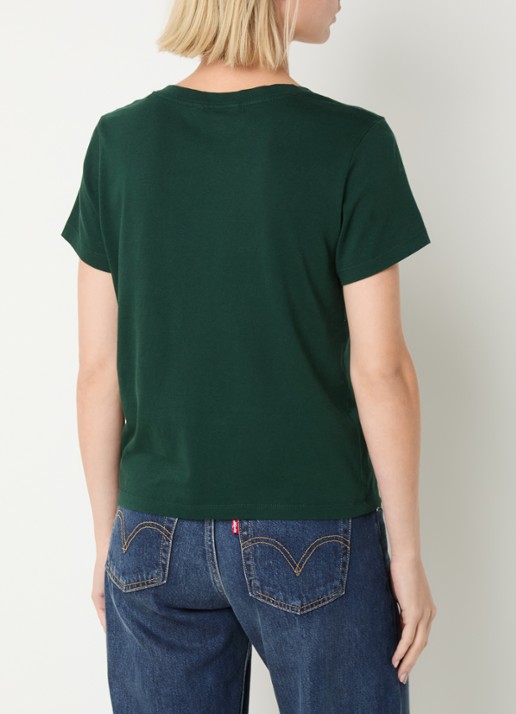 Levi's T-shirt met V-hals - achterkant 4 groen