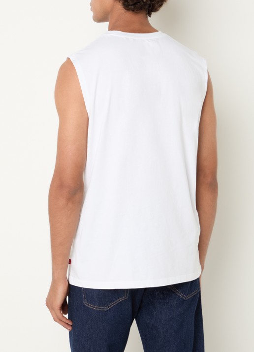 Levi's Tanktop met print - achterkant 3 wit