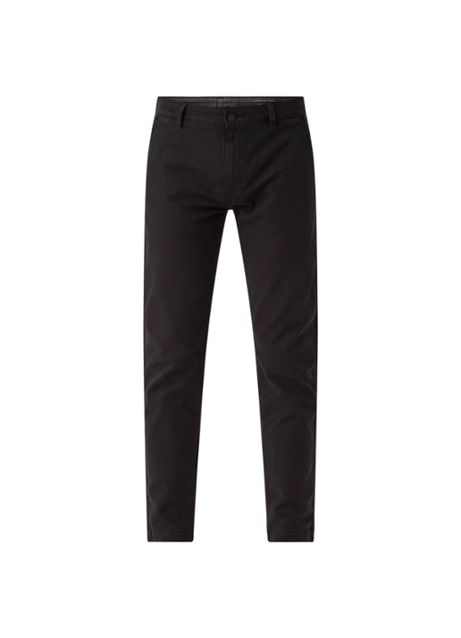 Levi's Taper chino met stretch - voorkant 4 zwart