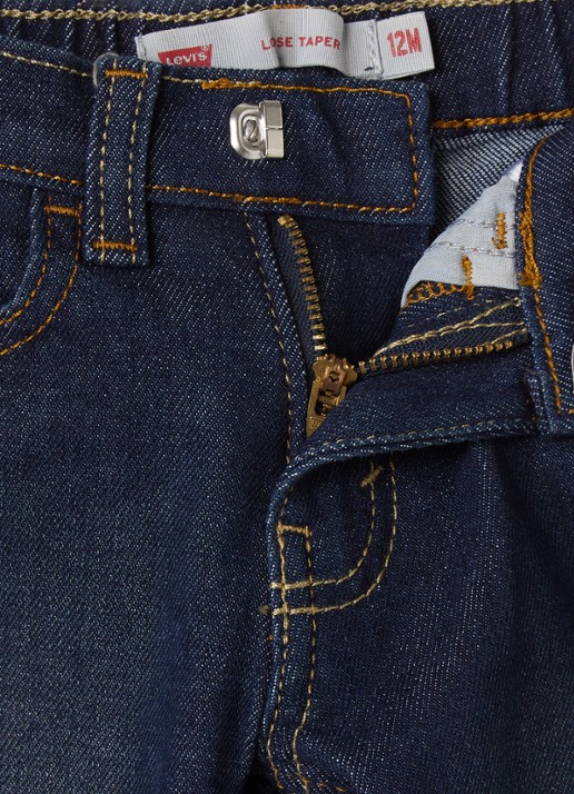 Levi's Tapered jeans met steekzakken - detail indigo