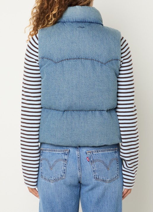 Levi's Tate bodywarmer met steekzakken - achterkant 4 indigo