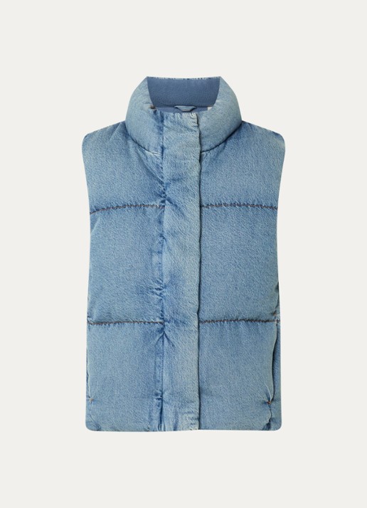 Levi's Tate bodywarmer met steekzakken - voorkant indigo