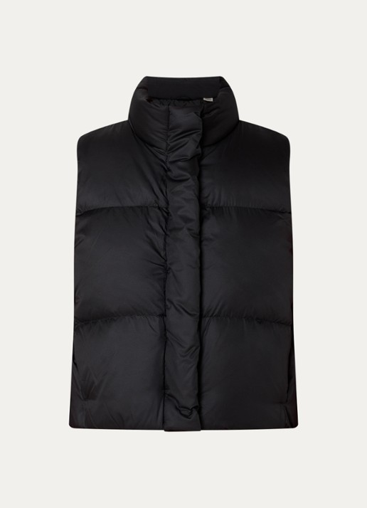 Levi's Tate gewatteerde bodywarmer met donsvulling - voorkant zwart