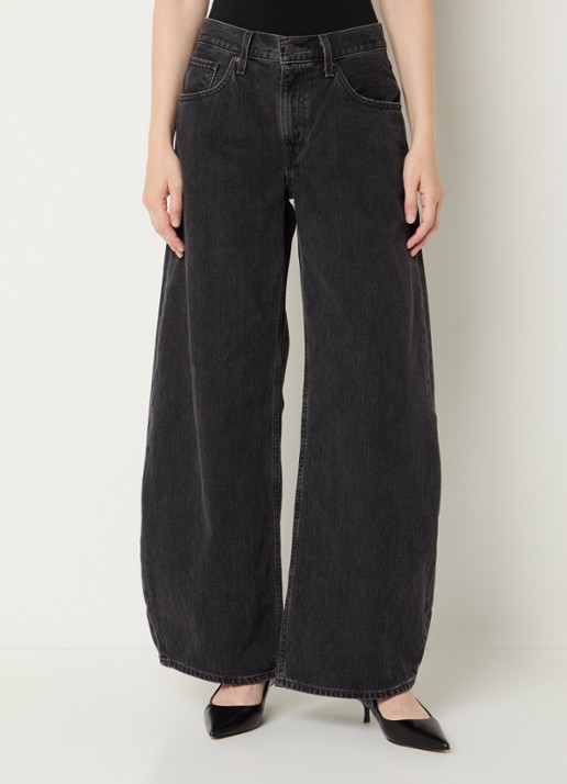 Levi's Teardrop high waist wide leg jeans met gekleurde wassing