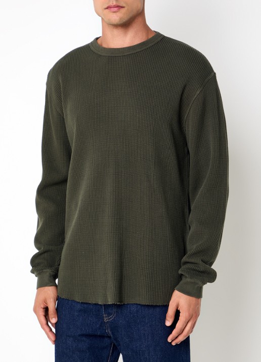 Levi's The Garment long sleeve met structuur
