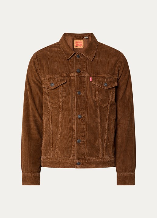 Levi's The Trucker jack van corduroy - voorkant 3 bruin