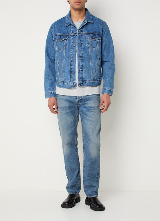 Levi's The Trucker spijkerjas met borstzakken - voorkant 2 indigo