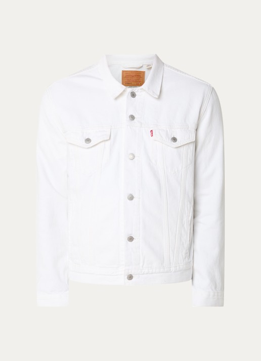 Levi's The Trucker spijkerjas met borstzakken - voorkant 3 gebroken wit