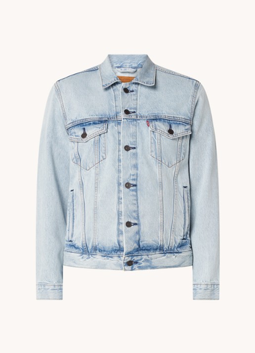 Levi's The Trucker spijkerjas met steekzakken - voorkant 2 lichtblauw
