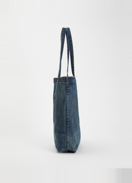 Levi's Tote schoudertas van denim - detail 3 donkerblauw