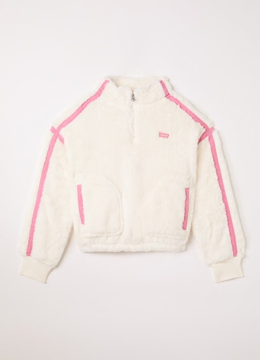 Levi's Trui van teddy met halve rits