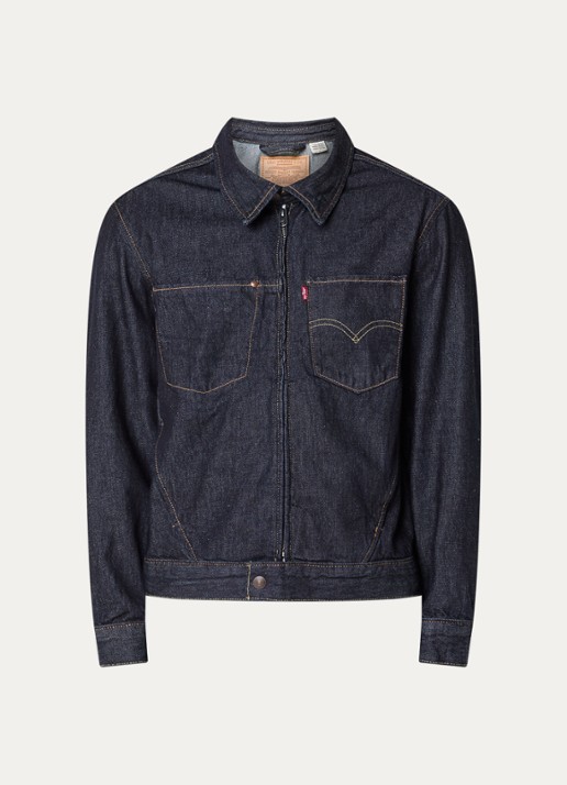 Levi's Twist spijkerjas met borst- en steekzakken - voorkant 3 indigo