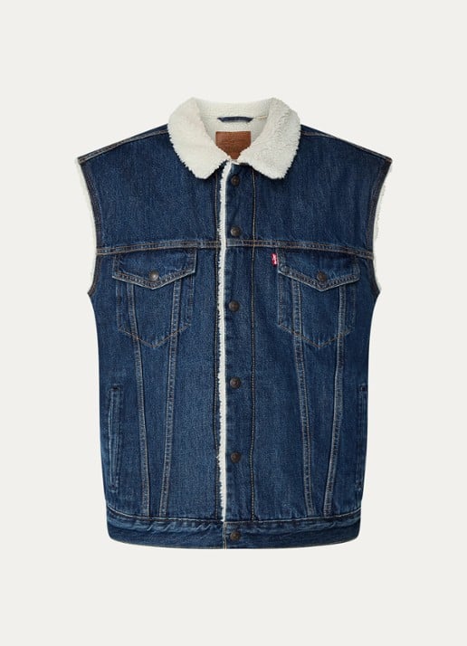 Levi's Type 3 sherpa spijkerjas met borstzakken en teddy voering