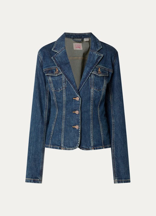 Levi's Type 3 spijkerjas met klapzakken - voorkant 2 indigo