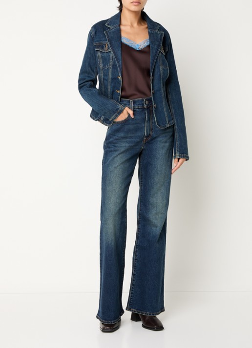 Levi's Type 3 spijkerjas met klapzakken - voorkant 3 indigo