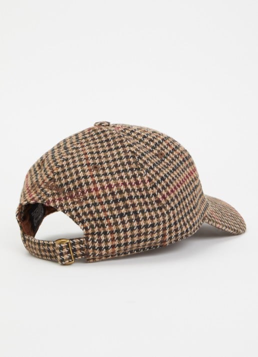 Levi's Varsity Baseball pet met pied-de-poule dessin en logoborduring - detail 2 beige