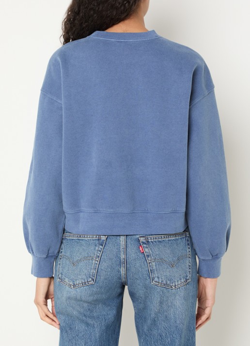 Levi's Vintage Boxy sweater met ronde hals - achterkant 3 blauw