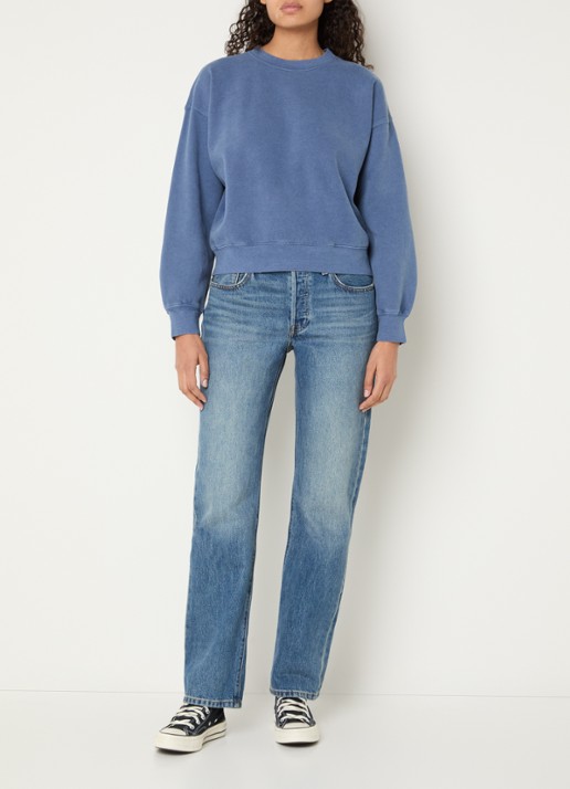 Levi's Vintage Boxy sweater met ronde hals - voorkant 2 blauw