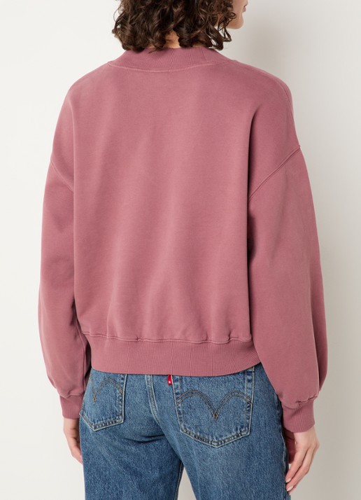 Levi's Vintage cropped sweater met V-hals - achterkant 4 taupe