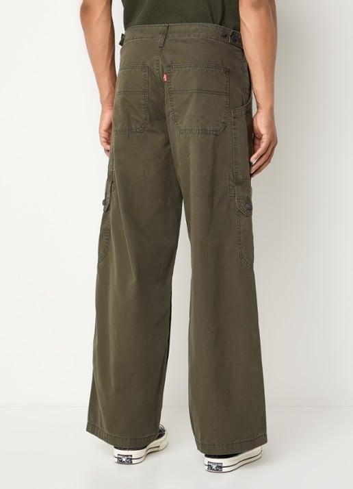 Levi's Wide fit cargobroek met steekzakken - achterkant 5 groen