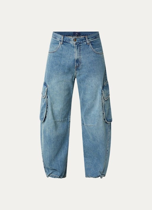 Levi's Wide fit jeans met lichte wassing en steekzakken