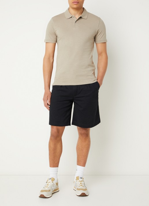 Levi's Wide fit korte broek met steekzakken - voorkant 4 zwart