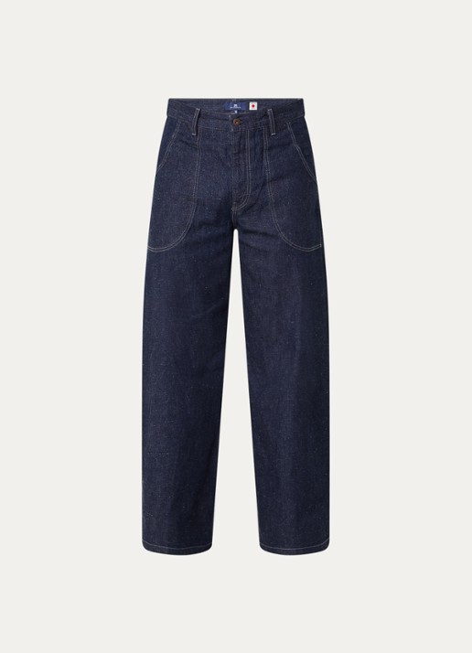 Levi's Wide leg jeans met donkere wassing - voorkant 2 indigo