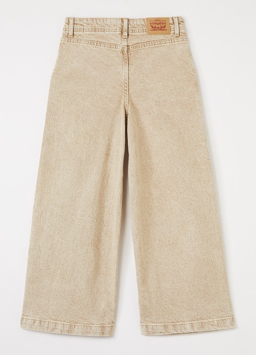 Levi's Wide leg jeans met gekleurde wassing - voorkant 2 beige