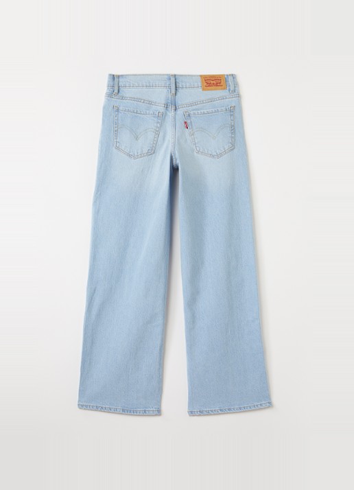 Levi's Wide leg jeans met lichte wassing - voorkant 3 indigo