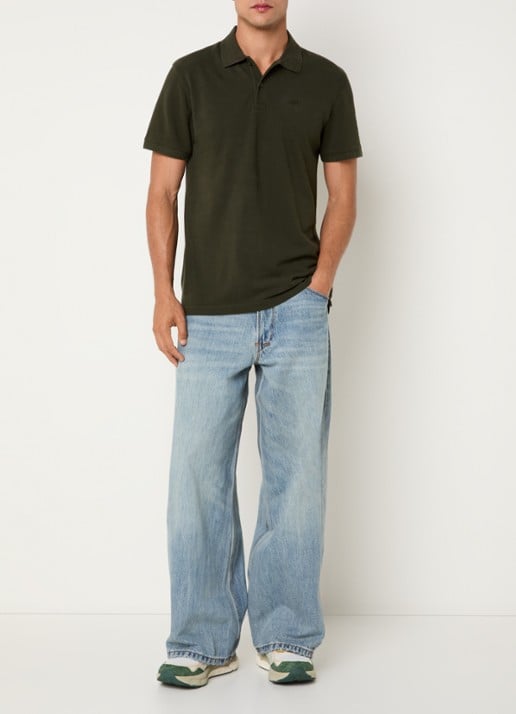 Levi's Wide leg jeans met lichte wassing - voorkant 5 indigo