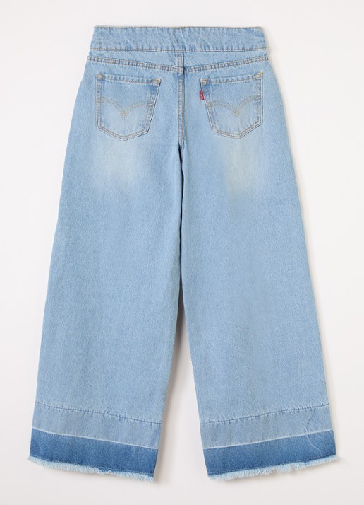 Levi's Wide leg jeans met medium wassing - voorkant 3 indigo