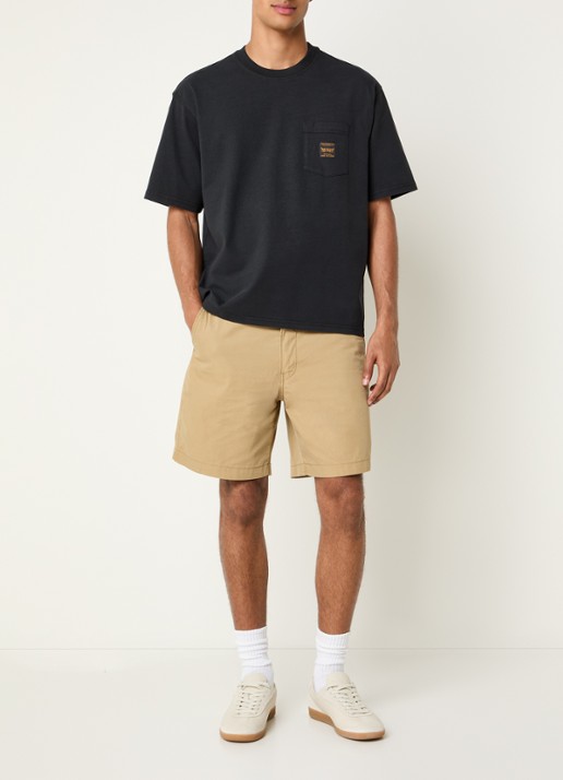 Levi's Workwear T-shirt met borstzak - voorkant 2 zwart